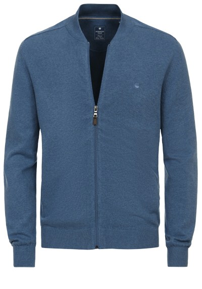 REDMOND Cardigan College Reiverschluss rauchblau