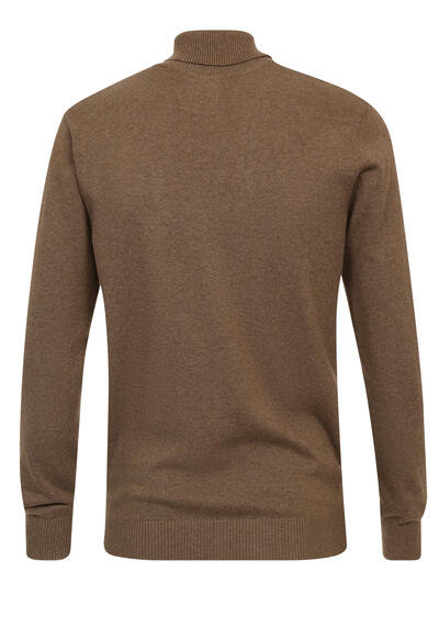 Produktbild fr 'REDMOND Rollkragenpullover Langarm Strick braun'