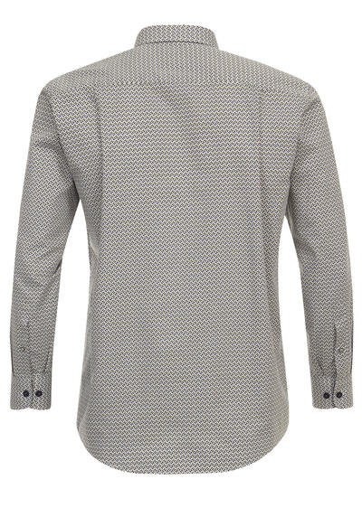 Produktbild fr 'REDMOND Comfort Fit Hemd Langarm New Kent Kragen Twill Muster braun'