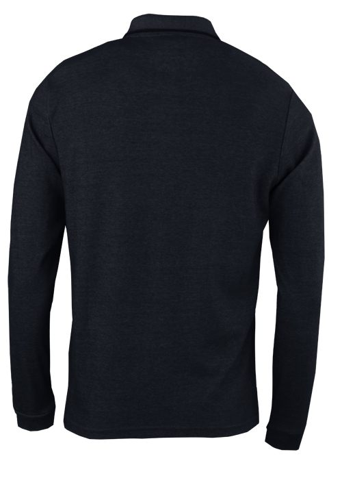 Produktbild f�r 'REDMOND Casual Poloshirt Langarm gekn�pfter Polokragen Pique anthrazit'
