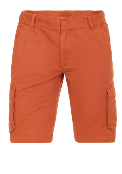 REDMOND Bermuda Shorts Baumwolle terracotta