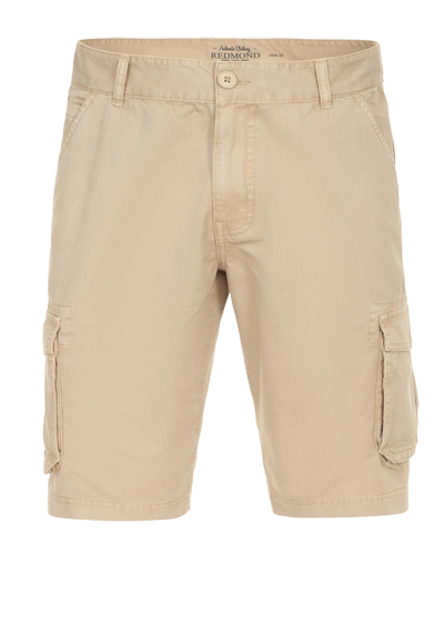 REDMOND Bermuda Shorts Baumwolle beige