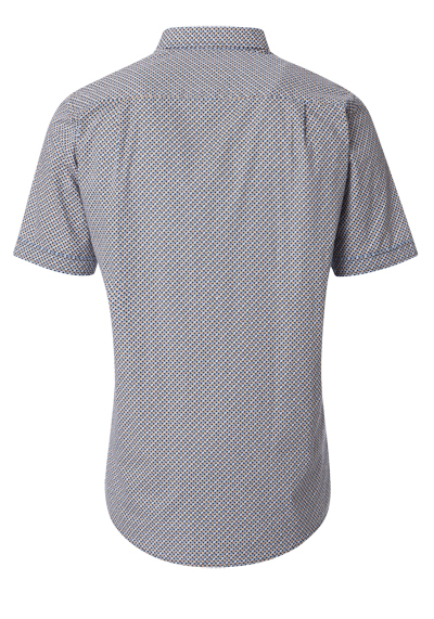 Produktbild fr 'REDMOND Casual Modern Fit Hemd Halbarm Muster orange'