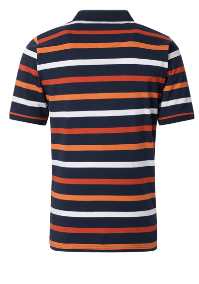 Produktbild fr 'REDMOND Comfort Fit Polo Halbarm Jersey Ringel rot'