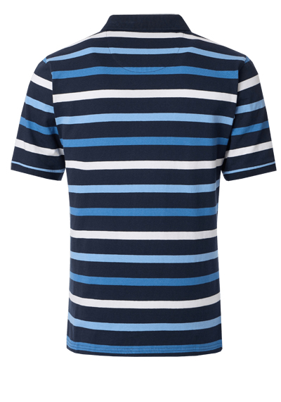 Produktbild fr 'REDMOND Comfort Fit Polo Halbarm Jersey Ringel blau'
