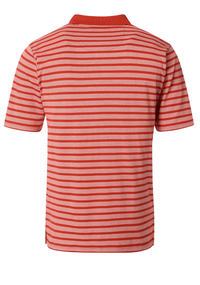 Produktbild fr 'REDMOND Comfort Fit Polo Halbarm Polokragen Ringel rot'