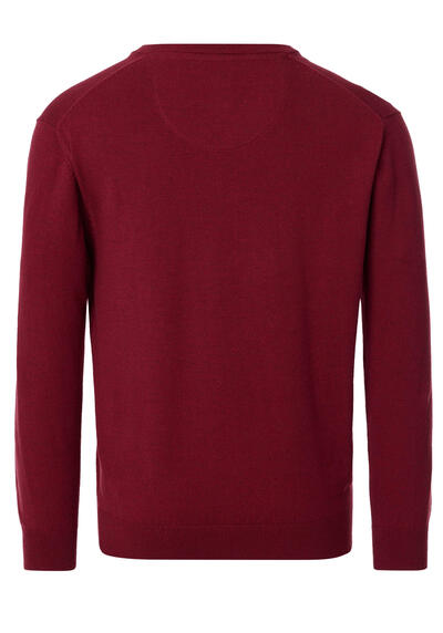 Produktbild fr 'REDMOND Pullover Langarm Rundhalsausschnitt Strick dunkelrot'
