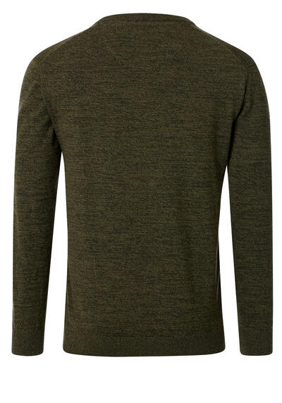 Produktbild fr 'REDMOND Pullover Langarm Rundhalsausschnitt Strick dunkelgrn'