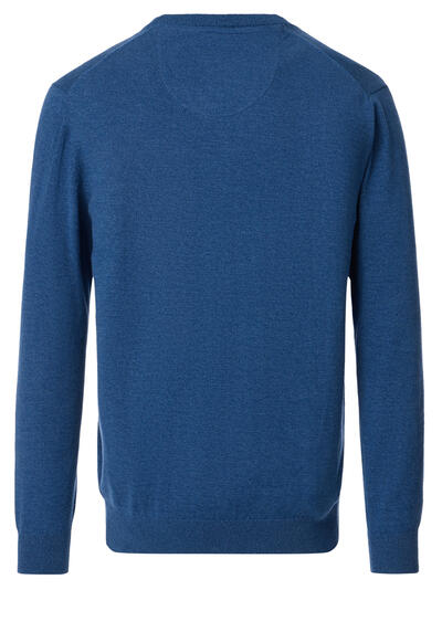 Produktbild fr 'REDMOND Pullover Langarm V-Ausschnitt Strick rauchblau'