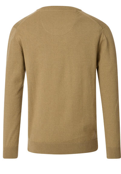 Produktbild fr 'REDMOND Pullover Langarm V-Ausschnitt Strick beige'