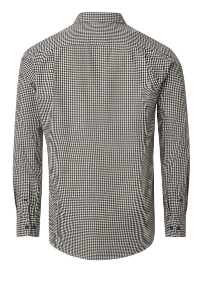 Produktbild fr 'REDMOND Casual Comfort Fit Hemd Langarm Button Down Kragen Flanell Karo braun'