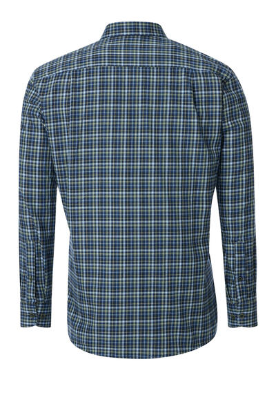 Produktbild fr 'REDMOND Casual Comfort Fit Hemd Langarm Button Down Kragen Flanell Karo grn'