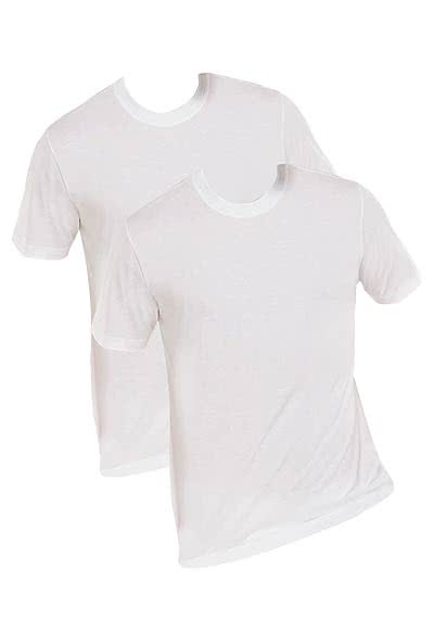 SCHIESSER American T-Shirt Rundhals Doppelpack Uni wei 008150/100