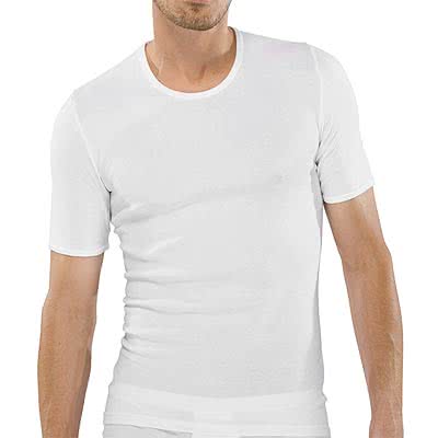 SCHIESSER Original CLassics Feinripp T-Shirt Rundhals Uni wei 005122/100