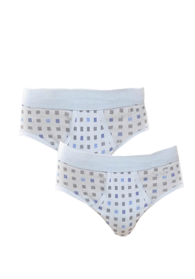 SCHIESSER Sportslip Essentials Cotton Feinripp Doppelpack  Muster blau