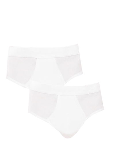 SCHIESSER Sportslip Essentials Cotton Doppelripp Doppelpack wei�