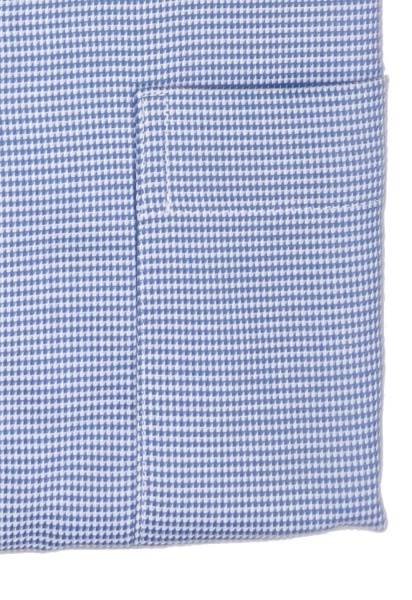 SEIDENSTICKER Regular Hemd extra langer Arm bgelfrei Karo blau