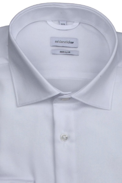 Produktbild fr 'SEIDENSTICKER Regular Fit Hemd extra langer Arm Twill wei'