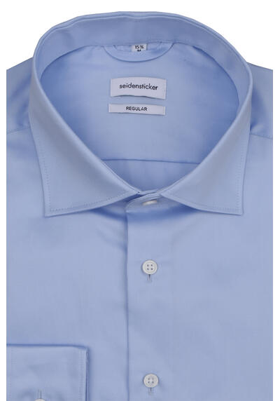 Produktbild fr 'SEIDENSTICKER Regular Fit Hemd extra langer Arm New Kent Kragen hellblau'