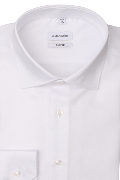 Produktbild fr 'SEIDENSTICKER Shaped Hemd extra langer Arm Twill wei'