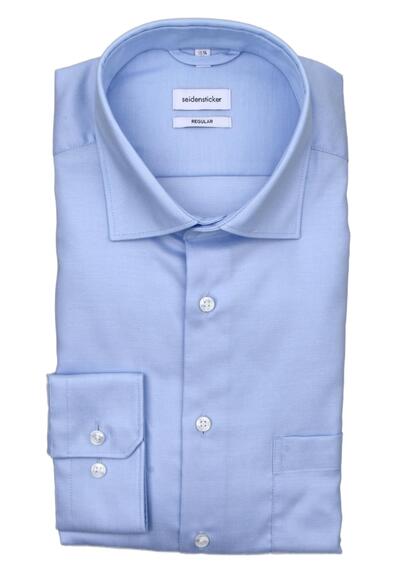 Produktbild für 'SEIDENSTICKER Regular Fit Hemd extra langer Arm Twill hellblau'