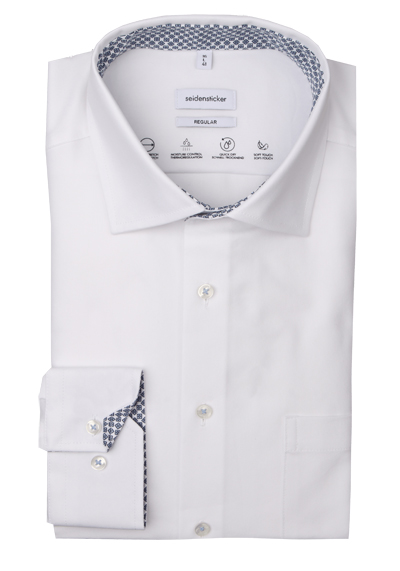 Produktbild für 'SEIDENSTICKER Regular Performance Hemd Langarm New Kent Kragen Twill wei'