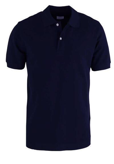 SEIDENSTICKER Regular Polo Shirt Halbarm Logostick nachtblau