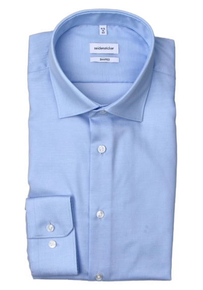Produktbild für 'SEIDENSTICKER Shaped Hemd extra langer Arm Twill hellblau'