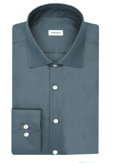 Produktbild f&uuml;r 'SEIDENSTICKER Shaped Hemd extra langer Arm Twill oliv'