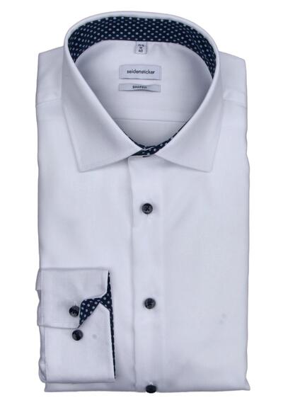 Produktbild für 'SEIDENSTICKER Shaped Hemd extra langer Arm Twill wei'