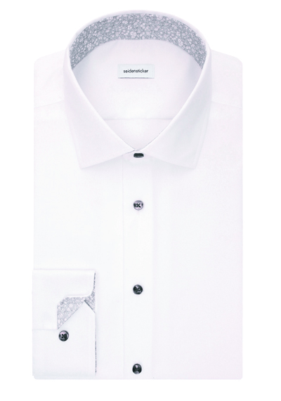 Produktbild für 'SEIDENSTICKER Slim Hemd extra langer Arm New Kent Kragen Twill wei'
