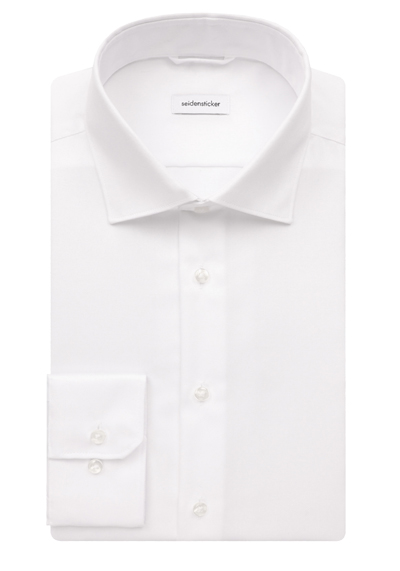 Produktbild f&uuml;r 'SEIDENSTICKER Slim Hemd extra langer Arm Twill wei�'