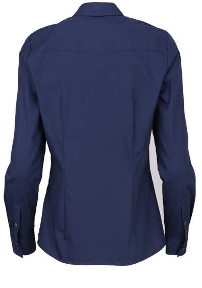 SEIDENSTICKER Regular Fit Bluse Langarm mit Hemdkragen Popeline nachtblau