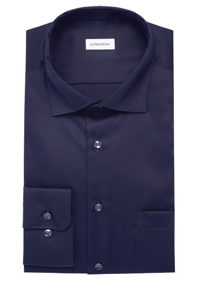 Produktbild f�r 'SEIDENSTICKER Comfort Hemd Langarm New Kent Kragen dunkelblau'