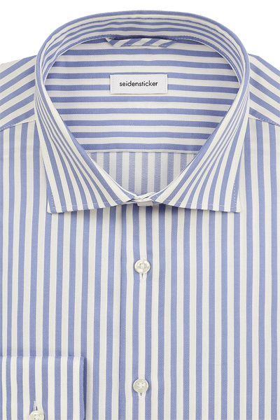 Produktbild f�r 'SEIDENSTICKER Slim Fit Hemd Langarm New Kent Kragen Streifen blau'