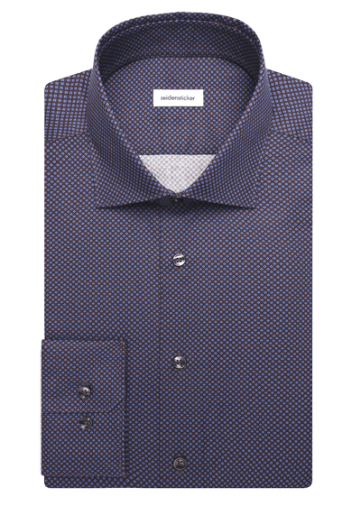 Produktbild f�r 'SEIDENSTICKER Slim Hemd Langarm New Kent Kragen Muster rot'
