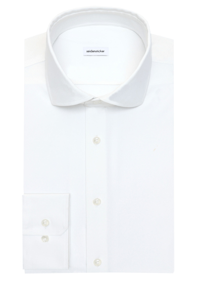 SEIDENSTICKER Slim Performence Hemd Langarm Haifischkragen Stretch wei�