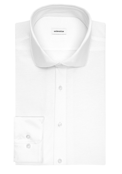 SEIDENSTICKER Slim Performence Hemd Langarm Haifischkragen Stretch wei�