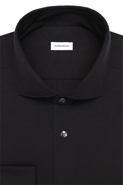 Produktbild f�r 'SEIDENSTICKER Regular Performence Hemd Langarm Haifischkragen Stretch schwarz'