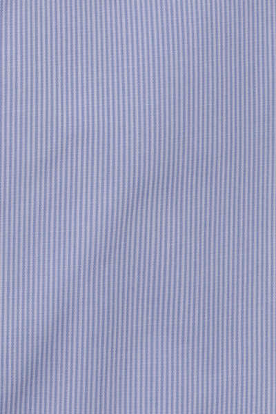 SEIDENSTICKER Shaped Hemd Langarm Haifischkragen Streifen blau