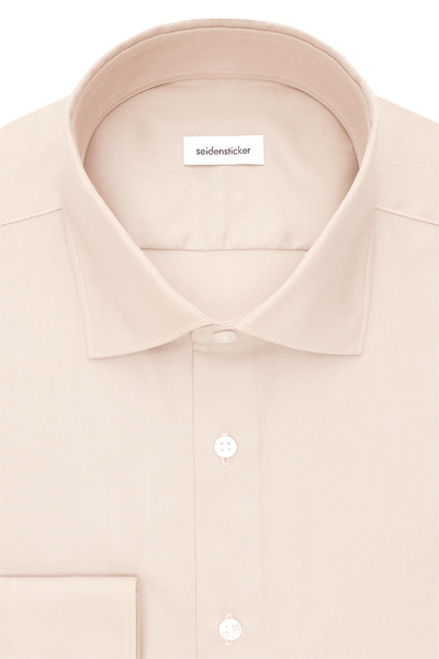 Produktbild f�r 'SEIDENSTICKER Slim Fit Hemd Langarm New Kent Kragen beige'