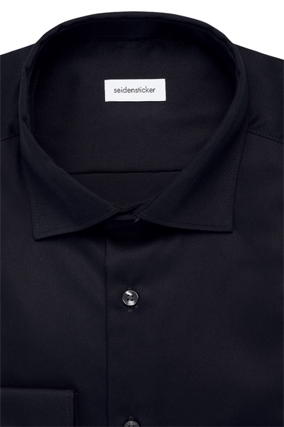 Produktbild f�r 'SEIDENSTICKER Regular Hemd Langarm b�gelfrei schwarz'
