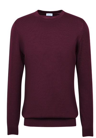 Produktbild f�r 'SEIDENSTICKER Pullover Langarm Rundhals Merinowolle aubergine'