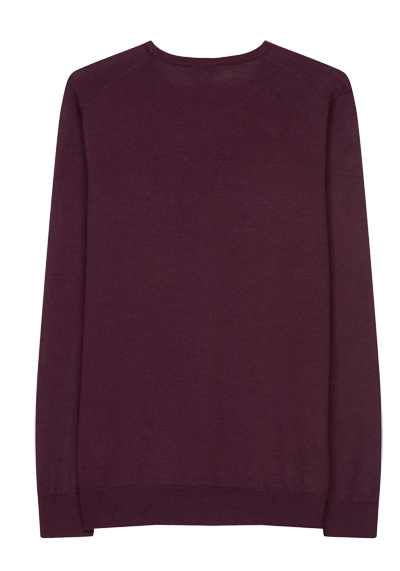 Produktbild f�r 'SEIDENSTICKER Pullover Langarm Rundhals Merinowolle aubergine'