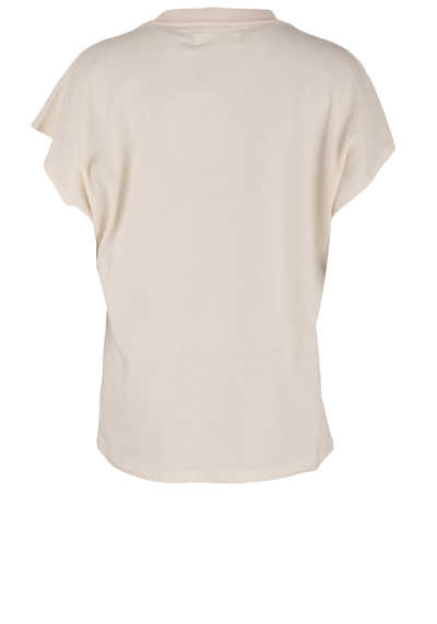 SOFIE SCHNOOR Kurzarm T-Shirt SEA Rundhals Front-Print beige