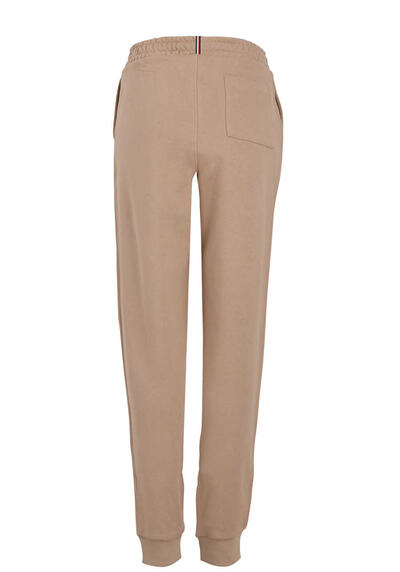 Produktbild fr 'TOMMY HILFIGER Sweatpants Gummibund mit Tunnelzug Taschen Label Stick beige'