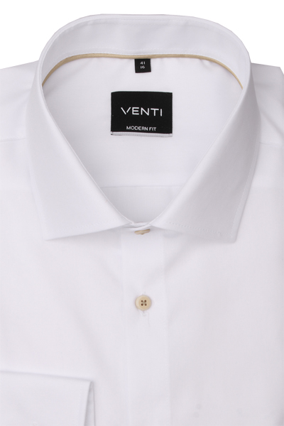 Produktbild fr 'VENTI Modern Fit Hemd Langarm New Kent Kragen Popeline wei'