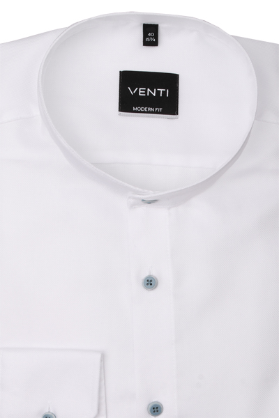 Produktbild fr 'VENTI Modern Fit Hemd Langarm Stehkragen Fil a Fil wei'