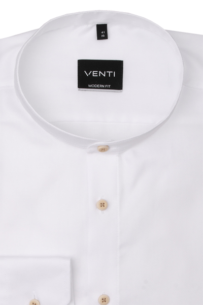 Produktbild fr 'VENTI Modern Fit Hemd Langarm Stehkragen Fil a Fil wei'