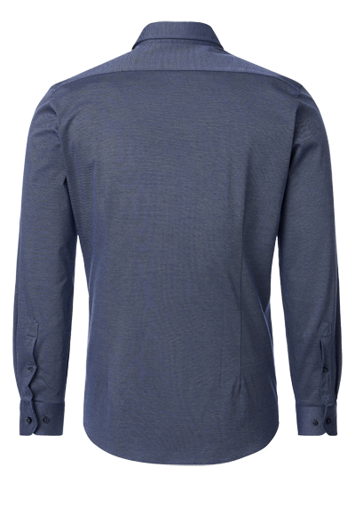Produktbild f�r 'VENTI Body Fit Hemd Langarm Haifischkragen Jerseyflex Muster blau'